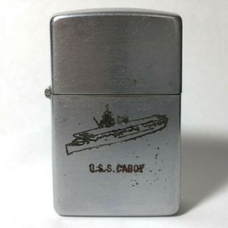 Vintage Zippo Lighter The U.  S.  S.  Cabot (cvl - 28)