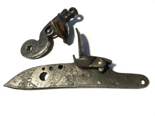 Antique British Tower Lock Partial 1700s Early 1800s