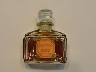Vintage Bellodgia Caron Paris France Perfume Baccarat?? Crystal Bottle,  1.  161 Oz