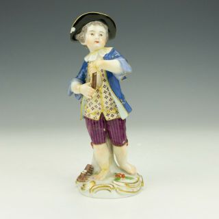 Antique Meissen Dresden Porcelain - Young Boy Figure - But Lovely