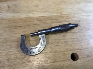 Vintage Brown & Sharpe 0 - 1” Outside Micrometer No.  13 - Machinist Mill Measure 2