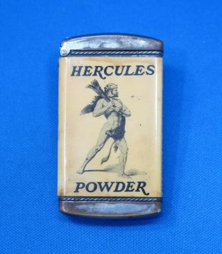 Match Safe,  Hercules Powder Co.  Celluloid Wrap,  C.  1905,  Gun Powder,  Dynamite