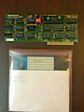 Apple Ii Microsoft Softcard Z80 W Cp/m Floppy,