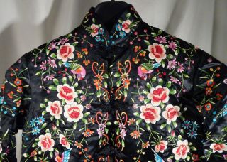 Vintage Chinese Plum Blossom Silk Embroidered Robe Jacket - 58056 2