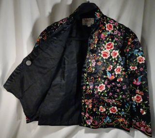 Vintage Chinese Plum Blossom Silk Embroidered Robe Jacket - 58056 3
