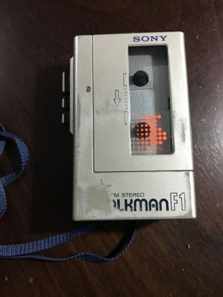 Vintage Sony Wm - F1 Walkman Fm Radio Cassette Player