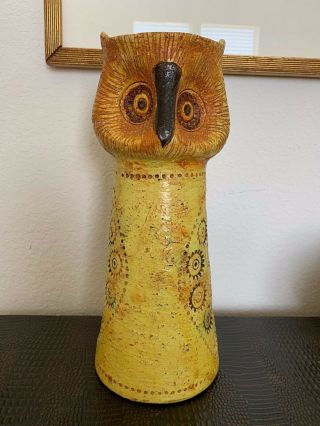 Aldo Londi Rosenthal Netter Ceramic Owl Raymor Bitossi