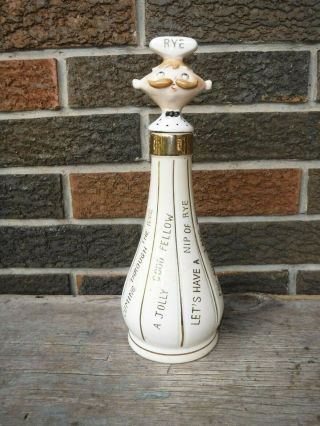 Rare Vintage Holt Howard Pixieware Rye Decanter Bottle