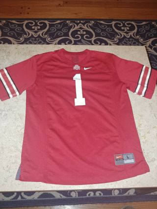 Ohio State Buckeyes 1 Nike Football Jersey Youth Sz Large Home Justin Fields