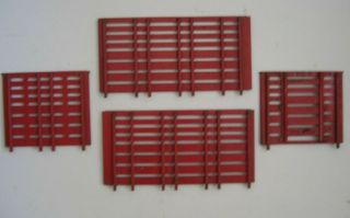 Vintage Tonka Toys 1959 Stake Truck Red Side Panels 2 Long 2 Short W/slide Gate