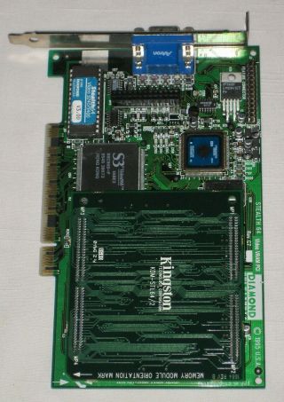 1995 Diamond Multimedia Card Kingston KDM - STL64/2 Stealth 64 Video VRAM PCT 2