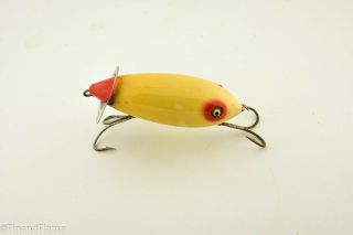 Vintage Baby Crab Wiggler Antique Fishing Lure Red & White Et8