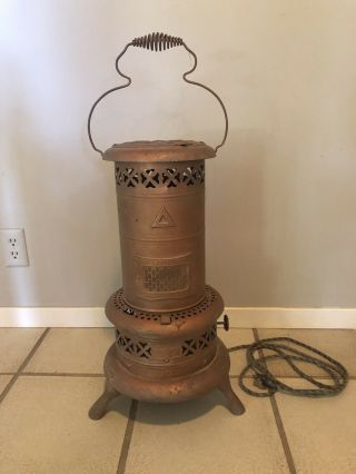 Perfection Oil Heater Parlor Smokeless Copper Vintage No 520
