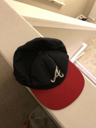 Vintage 90’s Atlanta Braves Snapback Hat Outdoor Cap
