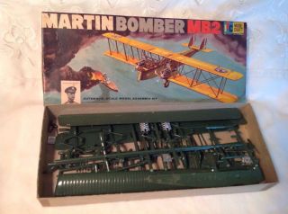 Vintage 1950/60 ' s Ideal ITC Model Aircraft Martin Bomber MB2 Model Kit 3725 - 98 2