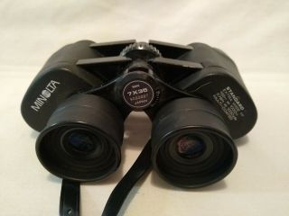 Vintage Minolta Standard Multi - Coated 7x35mm Binoculars w/Case & Neck Strap 3