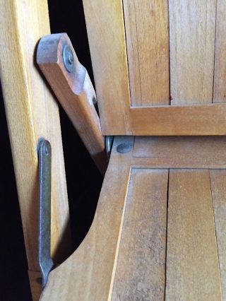 Vintage Child ' s Wood Slat Folding Chair 3
