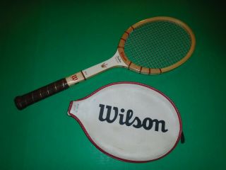 Vintage Wilson Jack Kramer Autograph Wood Tennis Racquet.  4 5/8m.  A, .