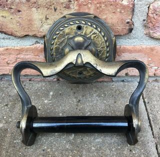 Vintage Amerock “carriage House” Brass Bathroom Toilet Paper Holder Wall Mount