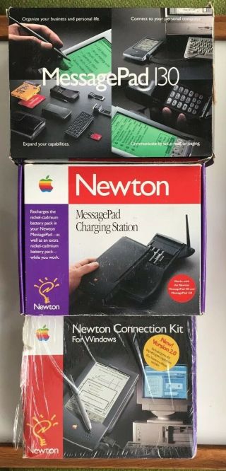 Apple Newton Messagepad “mp130,  Charging Station & Connection Kit For Windows”