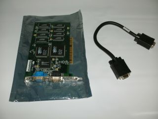 Diamond Monster 3d 3dfx Voodoo 4m Pci Video Card 23150002 - 402 With Cable