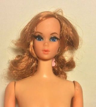Vintage 60s Or 70s Talking Barbie Doll Red Hair Flawed - Does Not Work 2