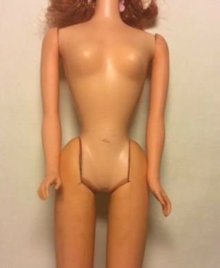 Vintage 60s Or 70s Talking Barbie Doll Red Hair Flawed - Does Not Work 3