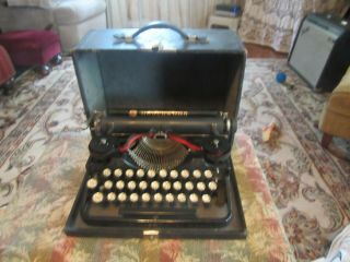 Antique Vintage 1920s Underwood Standard Portable Typewriter W Case