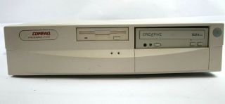 Vintage Compaq Presario 7170 Desktop Pc Pentium 90mhz 24mb Ram No Hdd