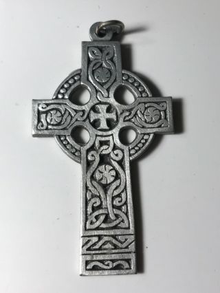 Camco Signed Vintage Cross Pendant 3 1/2 Inches Long Design