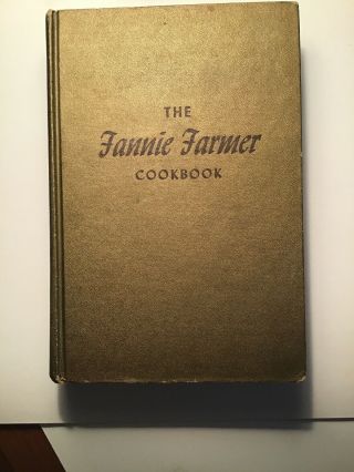 Vintage The Fannie Farmer Cookbook Hardcover 1965 Eleventh Edition