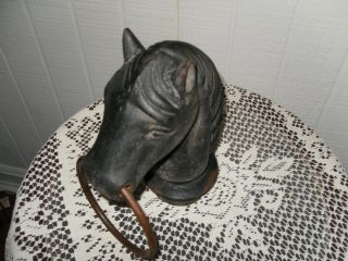 Vintage Cast Iron Hitching Post Horse Head