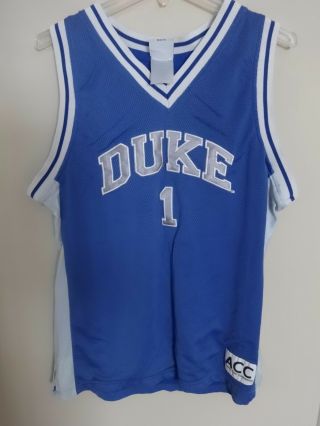 Vintage Acc Duke Blue Devils Premium Stitched Lettering Basketball Jersey Men L