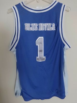Vintage ACC Duke Blue Devils Premium Stitched Lettering Basketball Jersey Men L 2