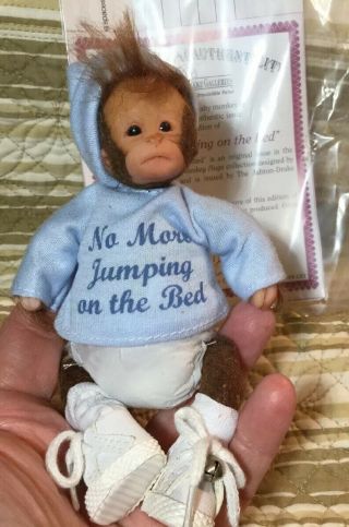 Ashton - Drake - Galleries Baby Monkey " No More Jumping On The Bed "