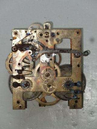 Vintage Antique Gustav Becker Silesia P48 Clock Movement