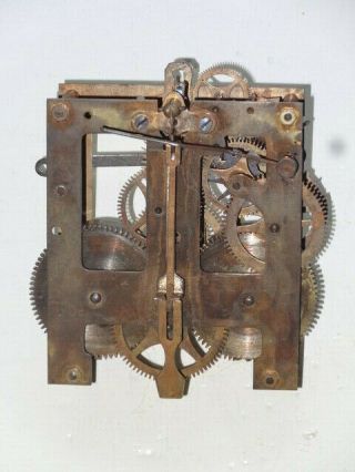 Vintage Antique Gustav Becker Silesia P48 Clock Movement 2