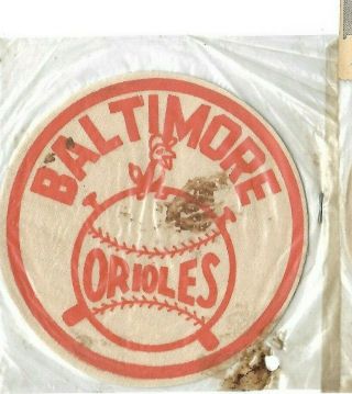 Vintage Empire Emblem Easy - Stick Press On Vintage Patch Baltimore Orioles 1960s