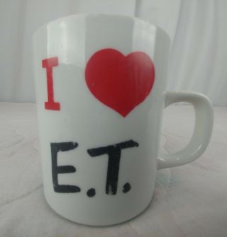 Vintage E.  T Coffee Mug I ❤ E.  T