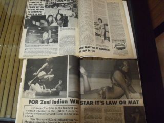 6 Vintage Wrestling Magazines W/Female,  Women,  Girl Wrestlers,  2 2