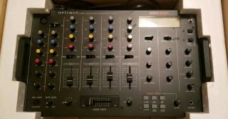 Rare Vintage Optimus Pa 4 - Channel Stereo Audio Mixer Comes With Box