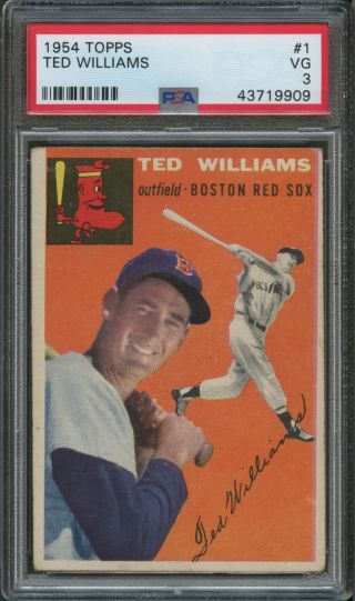 1954 Topps 1 Ted Williams Psa 3 43719909