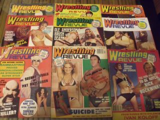 9 Vintage " Wrestling Revue " Magazines - Ladies,  Female,  Women,  Girl Wrestlers