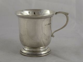 Smart Vintage Solid Sterling Silver Christening Mug Cup 1953 62 G