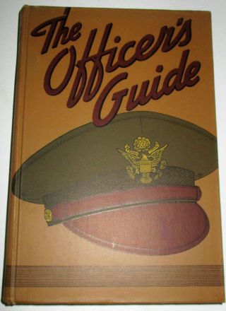 World War Ii Vintage The Officer’s Guide 9th Edition 1942 Fold - Out Color Plates