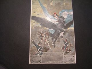 1912 Aviation Postcard Poster Stamp Argentina Aero Club