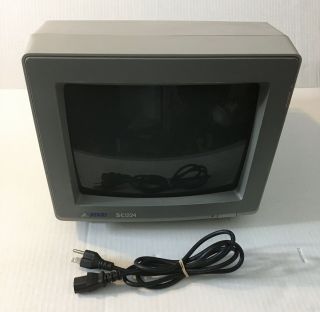 Atari Sc1224 Rgb Monitor Display 1040 520 St/stf/ste - Vintage 1985 - Powers On