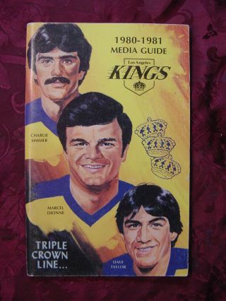 Media Guide And Yearbook For Los Angeles Kings Hockey Season 1980 - 1981