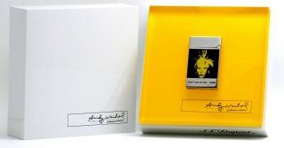 S.  T Dupont Andy Warhol Self Portrait Limited Edition Line 2 Collectible Lighter