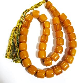 X Large Faturan Komboloi Amber Rosary Bakelite Islamic Prayer 33 Beads بكلايت